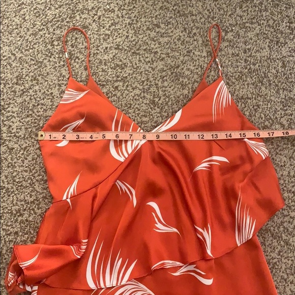 REVOLVE C/MEO Collective Silky Red-Orange Midi Dress - Picture 13 of 16